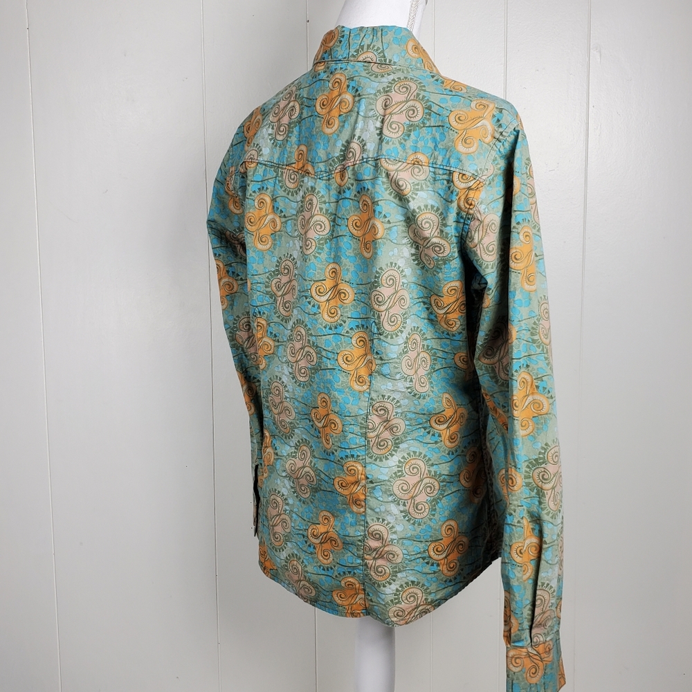 Walls Ranch wear western Cowgirl Rodro Queen  button front shirt Size Medium - Picture 8 of 12